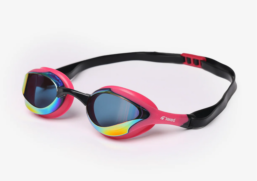 Jaked RUMBLE swimming goggles - Pink Mirror