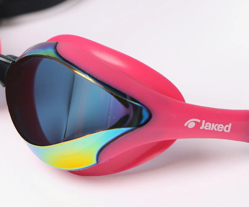 Jaked RUMBLE swimming goggles - Pink Mirror
