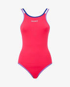 VENICE swimming costume - FLUORESCENT RED - VelocX
