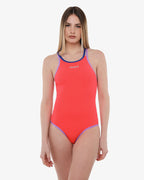 VENICE swimming costume - FLUORESCENT RED - VelocX