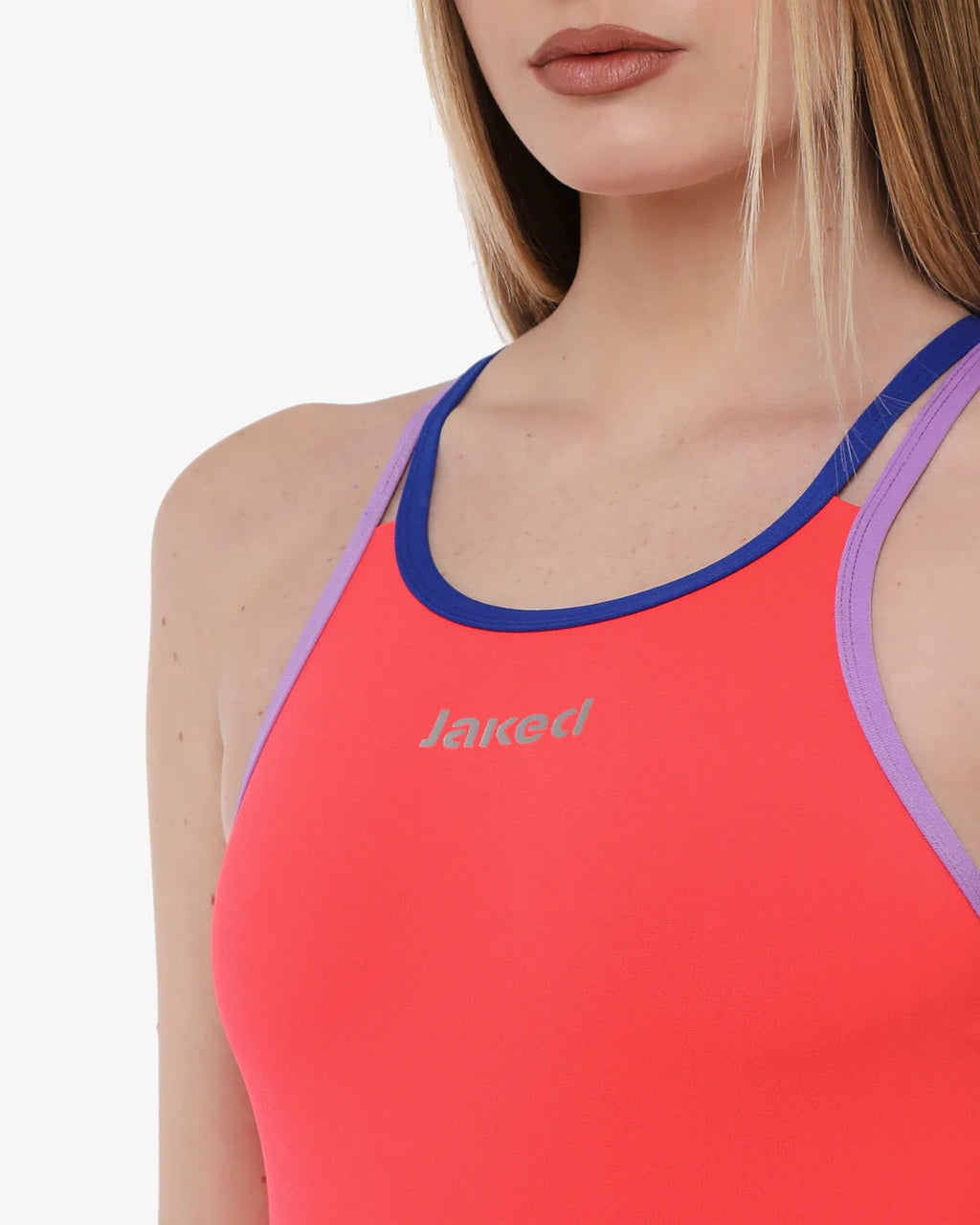 VENICE swimming costume - FLUORESCENT RED - VelocX